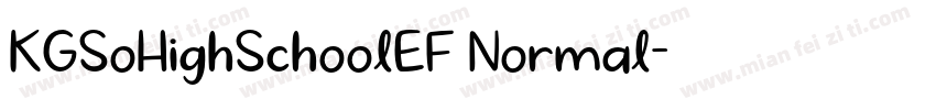 KGSoHighSchoolEF Normal字体转换